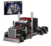 Mould King 10037 Technology American Truck Clamping Blocks Classic Truck Building Blocks Car Construction Toy Set Gifts for Adults from 14 Years (1797 Pieces)