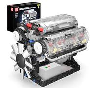 Mould King 10088 Technik Engine Building Blocks Model, Engine Model Kit Clamping Blocks for Adults, MOC Petrol Engine as Toy/Gift/Collectibles (552 Pieces)