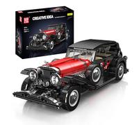 Mould King 10114 Technic Vintage Sports Car Building Kit, MOC Classic Retro Car Clamp Blocks Kit, Collector Model Car Sets for Adults and Teens Aged 14 and Up (1308+ Parts)