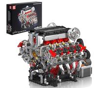 Mould King 10130 Build Your Own V8 Engine Building Toy V8 Engine Model Building Kit with Sounds Motor Model Kits for Adults to Build(2718 PCS)