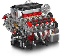 Mould King 10130 Technology Motorized V8 Engine Building Block Model 2718pcs