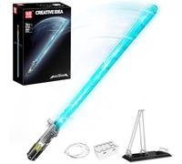 Mould King 10139 Lightsaber Sword Building Blocks Set, Light Saber with Stand, Rechargeable LED Light Sword for Adult Kids Birthday Thanksgiving Xmas Toys Gift Halloween Cosplay (1089+ PCS)