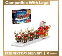Mould King 10154 Christmas Santa Claus Sleigh Motor Building Bricks 2073pc