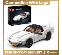 Mould King 10198 V8 Muscle Sports Car Building Blocks Model 1347pcs