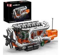 Mould King 10200 Heavy Truck Engine with Transmission, Engine Model Kit That Runs, Building Blocks Set for Adults with Battery and Motor, STEM Toy for Teens(3236 PCS)