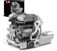Mould King 10201 W16 Engine Building Blocks Sets, Build a Engine Model Kit That Runs, 2024 PCS STEM Engineering Toys for Adults