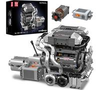 Mould King 10201 W16 Engine Model 16 Cylinder Building Bricks That Runs 2024pcs