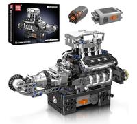 Mould King 10206 Supercar V8 Engine Building Blocks Toy Kits, Car Engine Building Engineering Sets for Kids/Adults Collections(737+ Pieces)