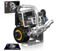 Mould King 10215 Technik V12 Motor Kit Super Sports Car Motor Clamping Blocks Electric Drive Engine Building Blocks Construction Kit Gifts for Adults and Children 8+ (739 Pieces)
