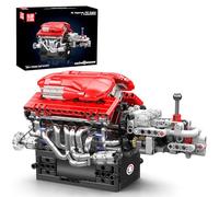 Mould King 10226 V12 Engine Building Toy - Build Your Own V12 Engine Kit That Runs, Car Engine Model Hobby Building Blocks Kit for Adults, DIY STEM Project for Kids/Teens (863 PCS)