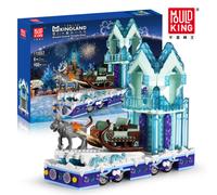 Mould King 11002 Christmas Dream Crystal Parade Float Reindeer Sleigh 900pcs