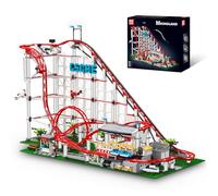 Mould King 11014 Rollercoaster Building Blocks Model, 3646 Pieces Coaster Building Block Set as Gifts/Toys, with Remote Control and suitable for ages 14+