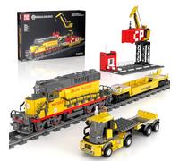 Mould King 12027 Technic Train Model Building Blocks Electric Rail Clamp APP Remote Control with Tracks Building Toy Gift for Adults and Teens (1170 Parts)