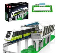 Mould King 12040 Technik High-Speed Train Building Block Set - 1957 Pieces Remote-Controlled Model with App Control, Building Toy Gift for Adults and Kids