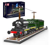 Mould King 12044 British Heritage Steam Locomotive Model Building Set, 1766 PCS Static Train Display Model, Brick Toy for Teens & Adults, Collectible Railway Gift (Static Version)