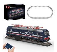 Mould King 12045 Vectron MS Electric Locomotive Building Set, 3,072+ Pieces Motorized Train Model with Display Track, APP and Remote Controlled Mechanical Assembly Project for Adult