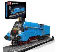 Mould King 12050 Mallard A4 4468 Steam Locomotive Construction Kit, Train Model Set in LNER Blue, Collector's Building Blocks for Adults (1399 Pieces)