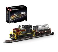 Mould King 12052 Vintage Diesel Locomotive Model Kit for Adults, Railway Train Engineering Construction Set, Collectible Retro Sports Track Automobile Office Desktop Display (2283 Pieces)