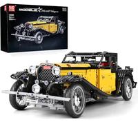 Mould King 13080 Technik Classic Car Kit, 3564 Clamping Blocks Technology Vintage Car Building Blocks, Construction Toy Vehicles