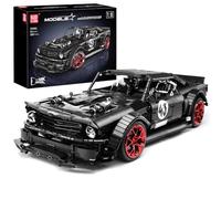 Mould King 13108N MOC Mustang Car Building Kits, 1:8 Scale Super Car Model Block Sets, Race Car Model Set, Adult Collectible Kits to Build, Boy Toys for Birthday Gifts (2943 Pieces)