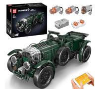 Mould King 13191 MOC Technik RC British Vintage Car Model Building Blocks Kit, Technology 1930s Blower Auto Clamping Block Kit, APP Control Electric Vintage Car Gift for Boys 8+/ Adults (3918+ PCS)