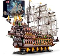 Mould King 13197 Pirate Ship Building Blocks Kits, MOC Flying Dutchman Model Ship Boat, Construction Set for Adults to Build, Toys Gift for Teens Collections (4364+Pieces)
