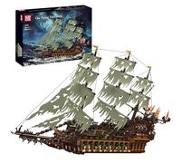 Mould King 13197 Pirate Ship Building Kit, MOC Jumping Creative Pirate Ship Dutchman Sailboat Model Set Construction Set to Build,Display Pirate Ship Ship Model Building Toy of 4364 Piece
