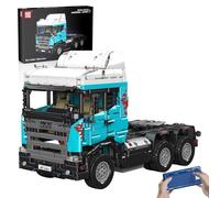 Mould King 13203 Technik Remote Controlled Clamping Blocks Truck Model Kit SCA Tractor Truck Building Blocks Mechanical Tow Truck Compatible with Other Brands (2060 Pieces)