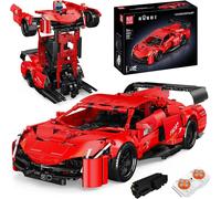 Mould King 15057 Transformer Remote Control Sports Car Building Blocks 1365pcs