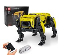 Mould King 15066 Dog Robot Building Kit, Programmable Assembly Toy, Remote & APP Control STEM Technology Clamping Blocks Model, 936 Pieces