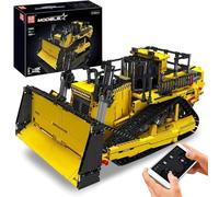 Mould King 15084 RC Construction Bulldozer Building Kit, 1508-Piece Engineering Vehicle Model with APP & Remote Control, Motorized Dozer with Realistic Blade and Track System