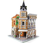 Mould King 16026 Afternoon Tea Restaurant House Building Brick Model 3039pcs Lighting