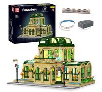 Mould King 16057 MOC Large Botanical Garden Model Building Block Kit, Creative Botanical Garden Model LED Lighting Building Model Blocks Set, Attachment Building Block Toy Kit (3383 pieces)
