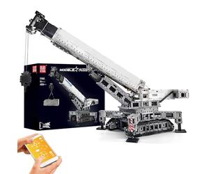 Mould King 17002 High-Tech Liebherr 11200 Crane With 12 Motors, Remote Controlled Crawler Crane Truck Crane Compatible With Crawler Crane Liebherr LTR(4000+PCS)
