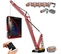 Mould King 17015 Engineering Crane Truck Building Kits, 4318 Pcs Bricks Toys APP Remote Control Car Heavy Duty Crawler Crane with Motors, Construction Vehicle Toys for Kids
