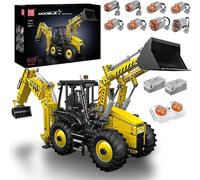MOULD KING 17036 - 2-in-1 Soil Shifter & Excavator & Backhoe Loader - 2239+ Pcs