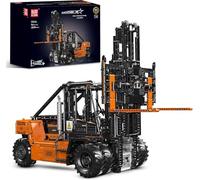 Mould King 17044 Technik Heavy Forklift Building Blocks Model, 4579 Parts 1:6 Remote Controlled Forklift Clamping Blocks Construction Kit with Motor, 14 Years and Older
