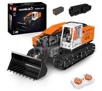 Mould King 17054 Technik Bulldozer Building Blocks, APP Remote Control Crawler Telehandler with Motors Construction Kits Toy Gifts for 14+ Years (1423 Pieces)