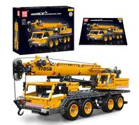 Mould King 17058 Technology Truck Crane Building Blocks Set, MOC Heavy Crane Technology Building Machine Block Set, Crane Clamping Exhibition Model Blocks Kit, Gift Suitable for Adult/Kids (997 PCS)
