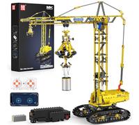 Mould King 17059 Technik Crawler Crane Advanced Building Sets, MOC Mobile Construction Model Toy with APP Remote Control for 14+ Teen/Adults, Large Vehicles Crane Building Kits for Adults(1731PCS)