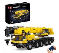 Mould King 17073 Mobile Crane Truck Building Sets, MOC Heavy-Duty Crane, 3218+ pieces Construction Vehicle, Large Truck Toys Building Set for Kids, Yellow