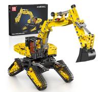 Mould King 17076 Technik Building Blocks Excavator Crawler Excavator Truck Model SFINX Construction Machine Clamping Blocks STEM Gift for 14+ Teenagers and Adults (840 Pieces)