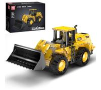 Mould King 17084 Wheel Loader Construction Toy, Buildable Bulldozer Construction Vehicle Building Set, Realistic Loading Shovel for Adult (910 PCS)