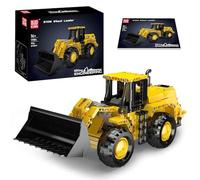 Mould King 17084 Wheel Loader Model Building Set, 910+ Pieces MOC Construction Vehicle Assembly Kit with Articulated Steering and Functional Scoop, Mechanical Engineering Desktop Display