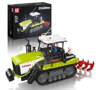 Mould King 17093 Technik Remote Controlled Tractor Clamping Blocks Harvester Combine Harvester Tractor Building Blocks with Motor Gifts for Adults from 14 Years (1357 Pieces)