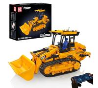 Mould King 17098 Tracked Loader Building Block Set, APP & Remote Control Construction Vehicle Model, with Movable Bucket and Robotic Arm, STEM 1208+ PCS Blocks Toy set for Teens and Adults