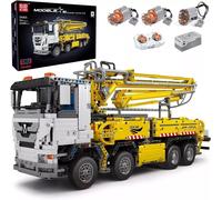 MOULD KING 19003 - Pneumatic Concrete Pump Truck - 4,368 Pcs - App + Remote NEW
