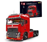 Mould King 19015 Technik Truck Tractor Construction Kit, Remote Controlled MOC Model with App Control, Pneumatic Function, 4608 Pieces Truck Building Blocks for Adults and Teenagers from 14 Years