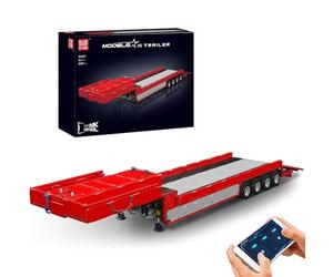 Mould King 19015T Trailer Tractor Model Building Blocks Kit, Pneumatic Truck Tractor Mobile Pneumatic Tractor Building Blocks Set, Technology Engineering Series Blocks Toy (3399 PCS)