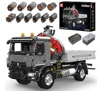 Mould King 19016 Pneumatic Trucks Building Block Model, 3767 Pieces Transport Vehicle Block Toy Set as Gifts/Collectibles, Engineering Series Models with Remote Control and suitable for ages 14+